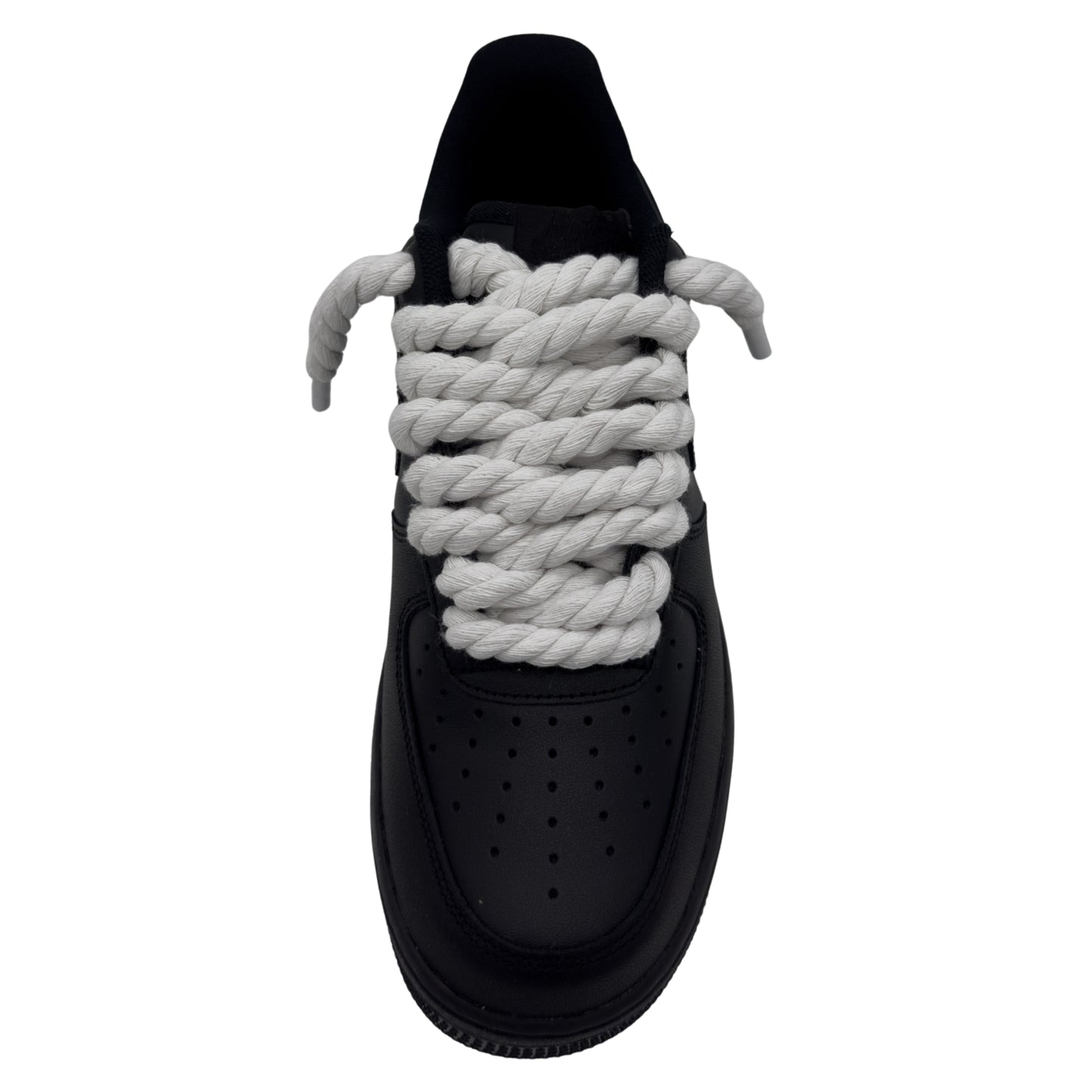 Nike Air Force 1 Low '07 Triple Black / White Rope Laces