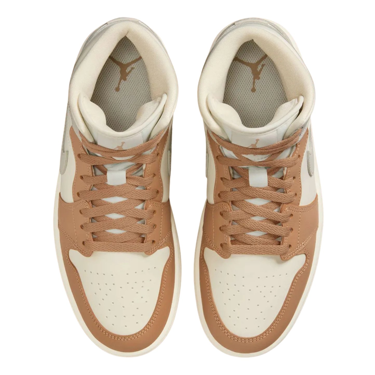 Jordan 1 Mid Tan Toe