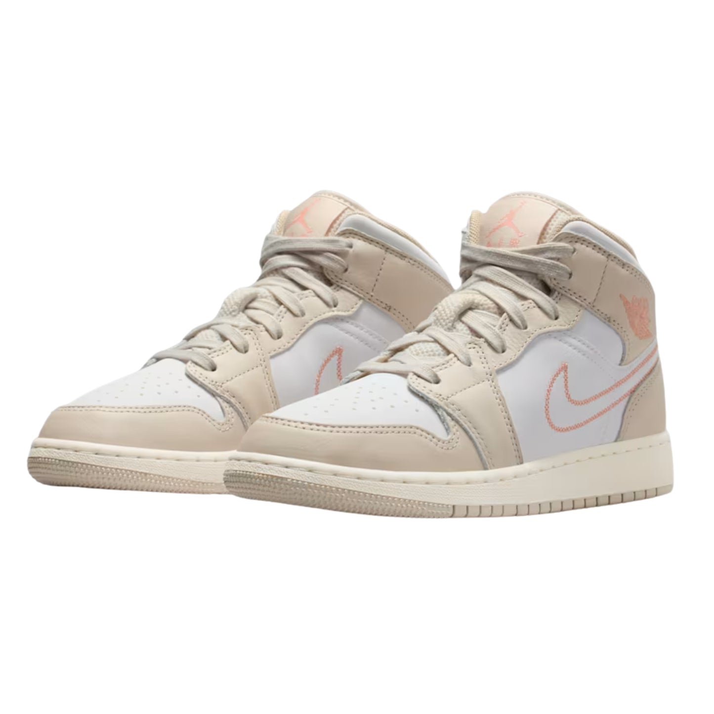 Jordan 1 Mid SE Sand Drift White Madder Root (GS)