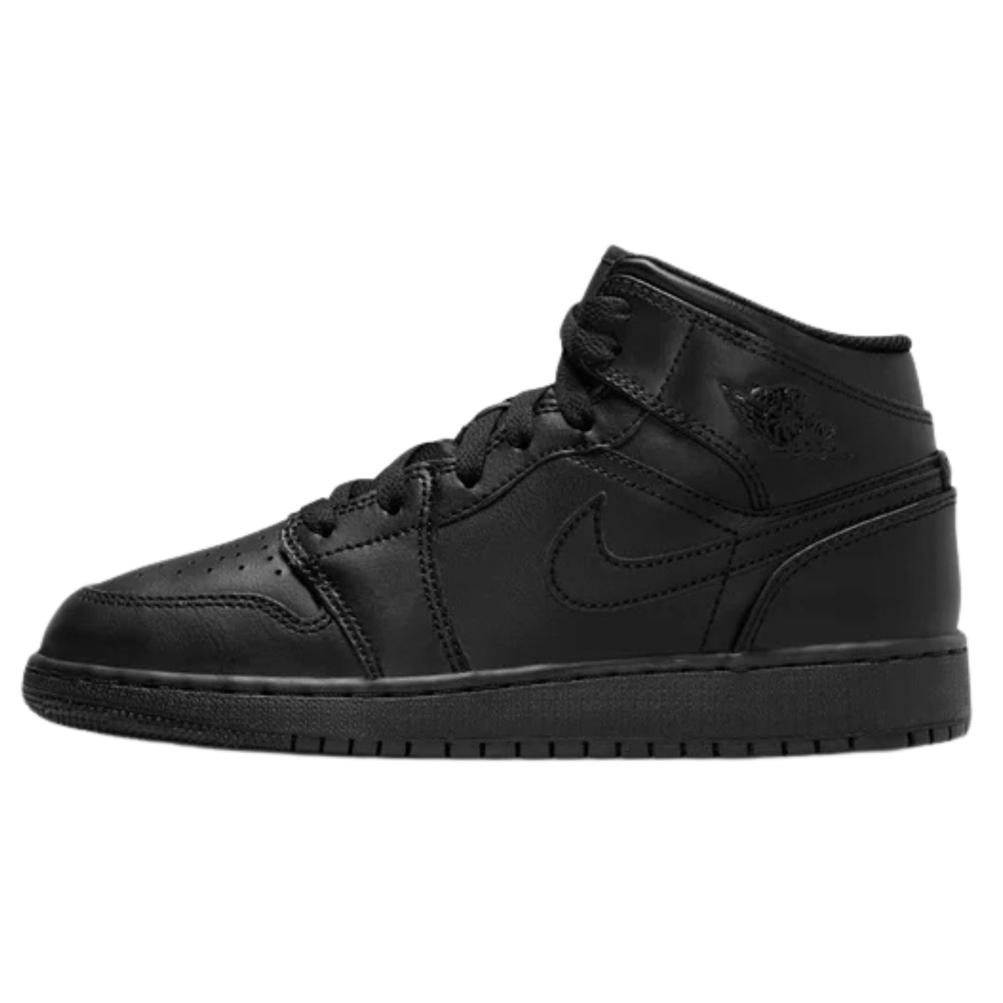 Jordan 1 Mid Triple Black (GS)