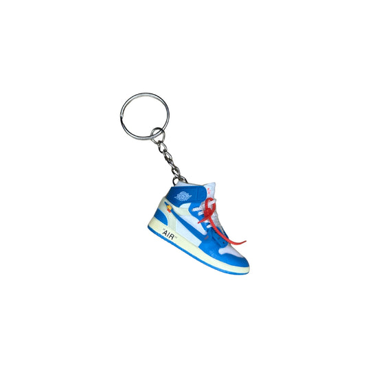 Keychain - Jordan 1 High Off-White UNC white lace